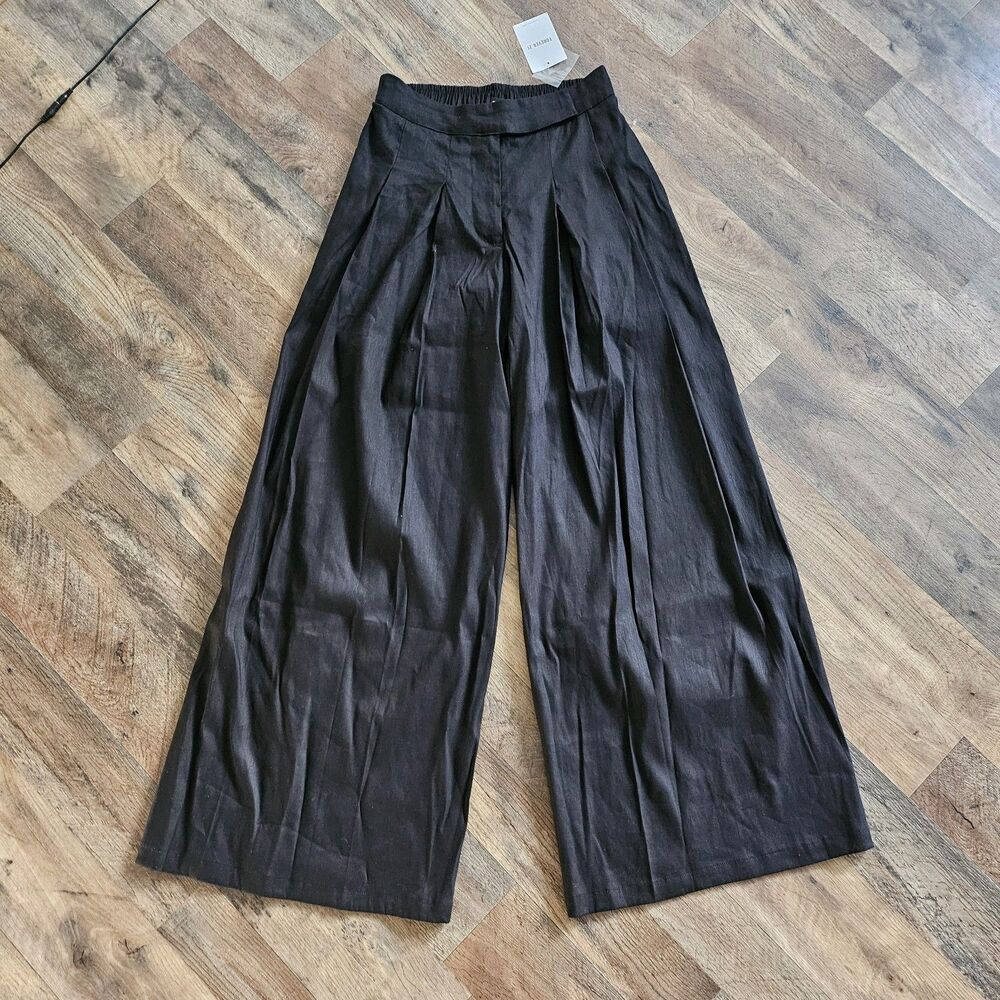 Forever 21 wide leg linen blend pants, size S, new with tags.